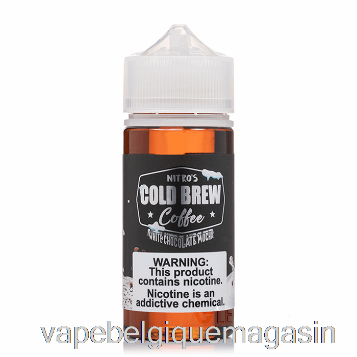 Vape Jetable Chocolat Blanc Moka - Nitros Cold Brew - 100ml 6mg